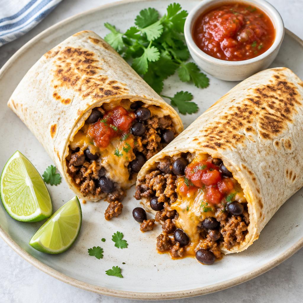 Köttfärsburritos