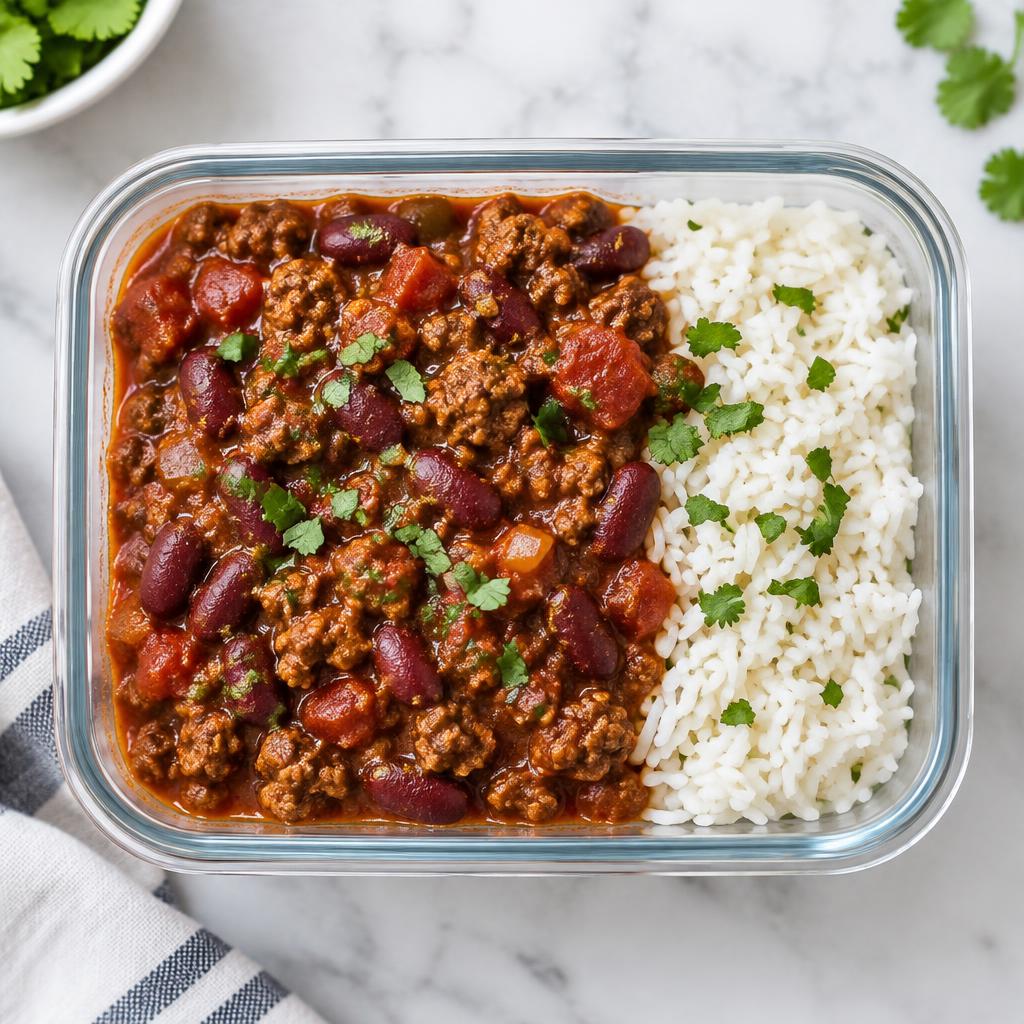 Chili con carne & ris
