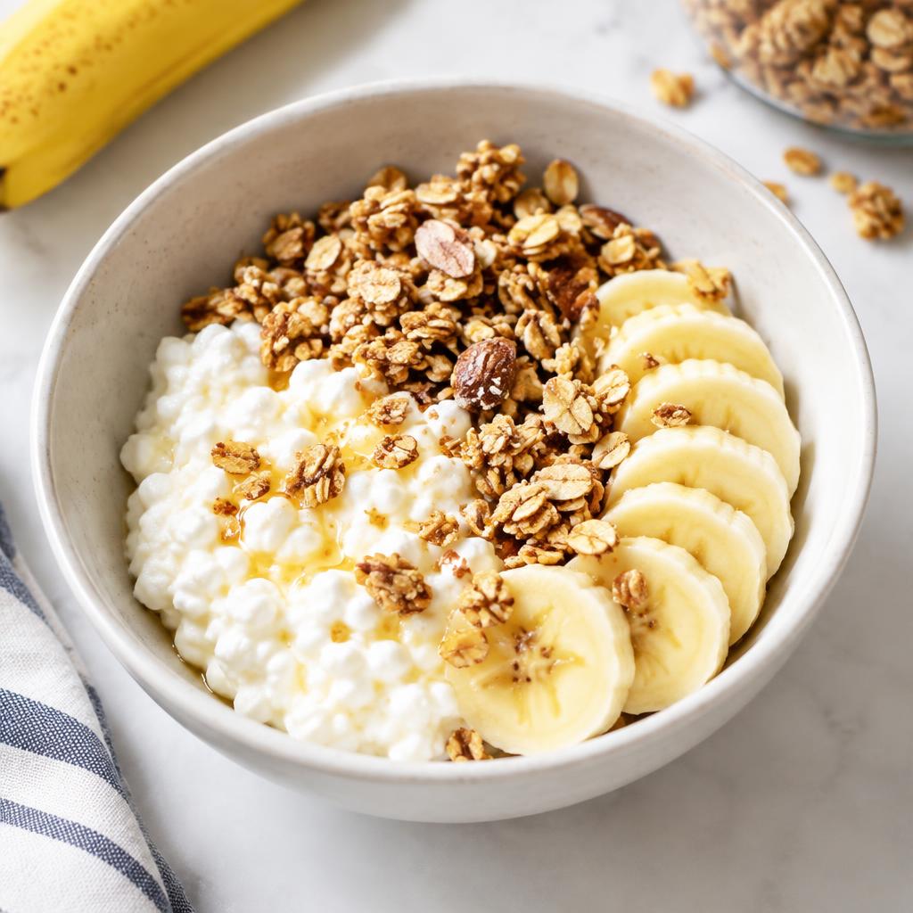 Kesoskål med banan & granola