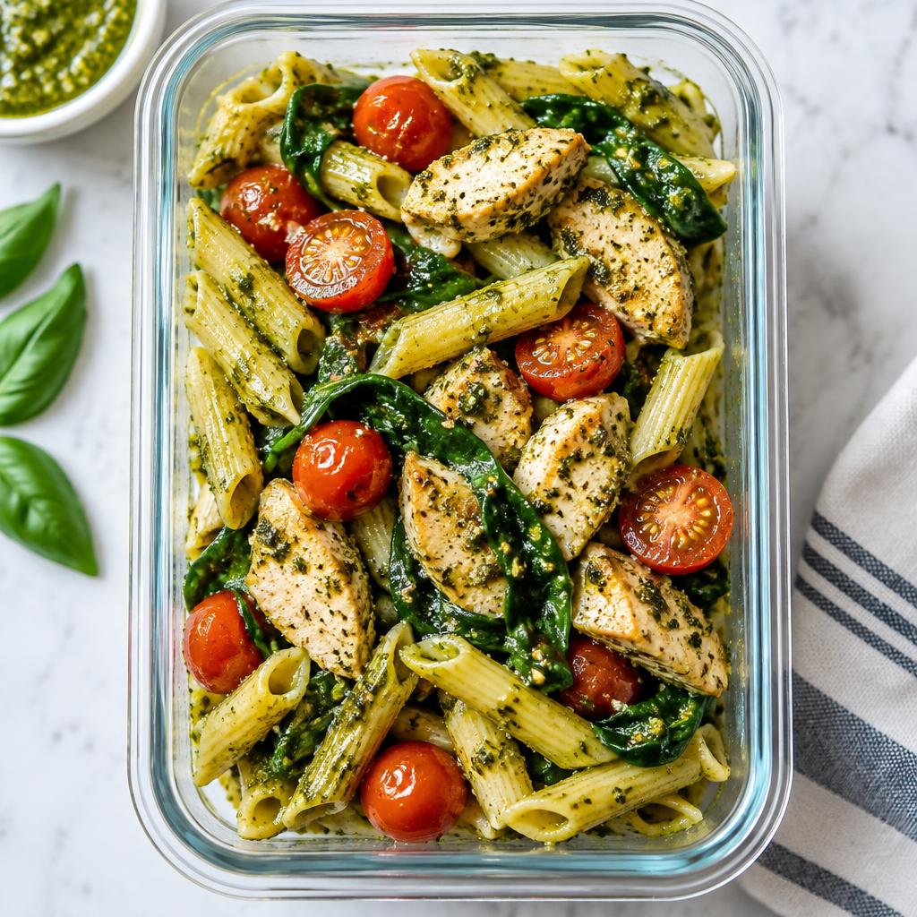 Pestokyckling med pasta